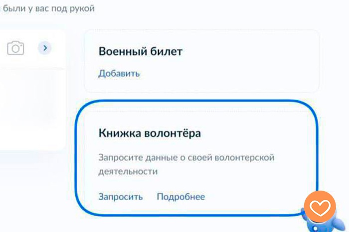 Как добавить волонтерскую книжку в госуслугах. Книжка волонтера на госуслугах. Личная книжка волонтера.